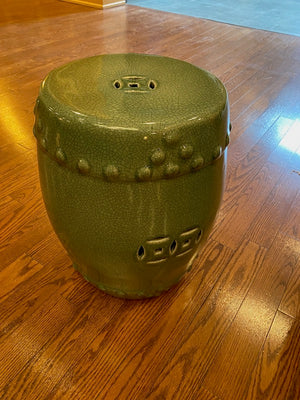 2 Green Oriental Stools (*Priced Individually)