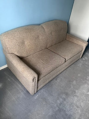 Beige Pull-Out Sofa