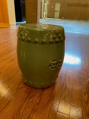 2 Green Oriental Stools (*Priced Individually)