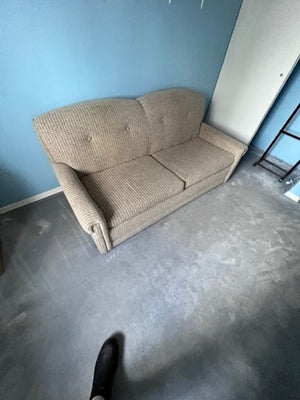 Beige Pull-Out Sofa