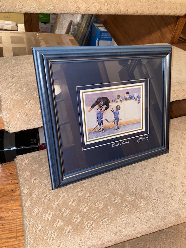 Signed Print- "Coach's Corner" by John Newby
