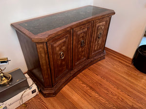 'Bernhardt Hibriten' Vintage Burled Wood Server