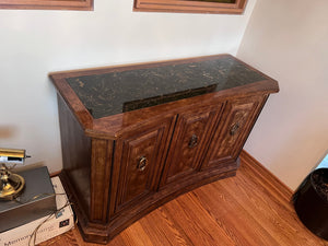 'Bernhardt Hibriten' Vintage Burled Wood Server