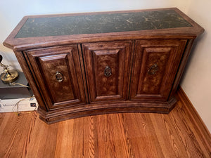 'Bernhardt Hibriten' Vintage Burled Wood Server