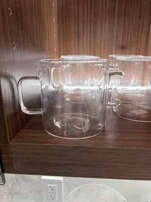*BRAND NEW 12 CB2 'Cantina' Glass Coffee Mugs (*Retail value $95)