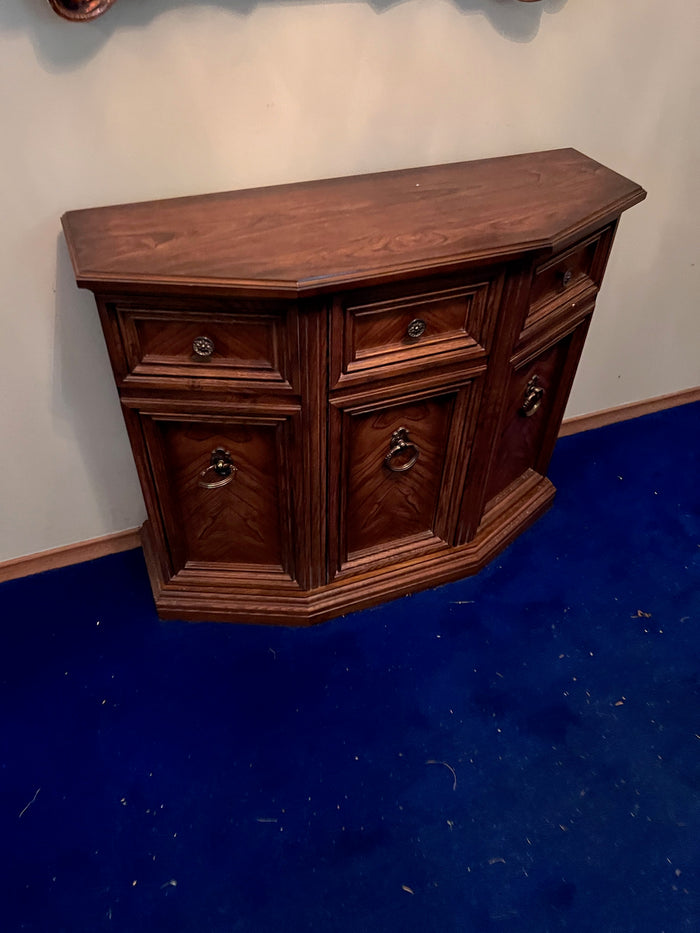 Small Wood Console Cabinet