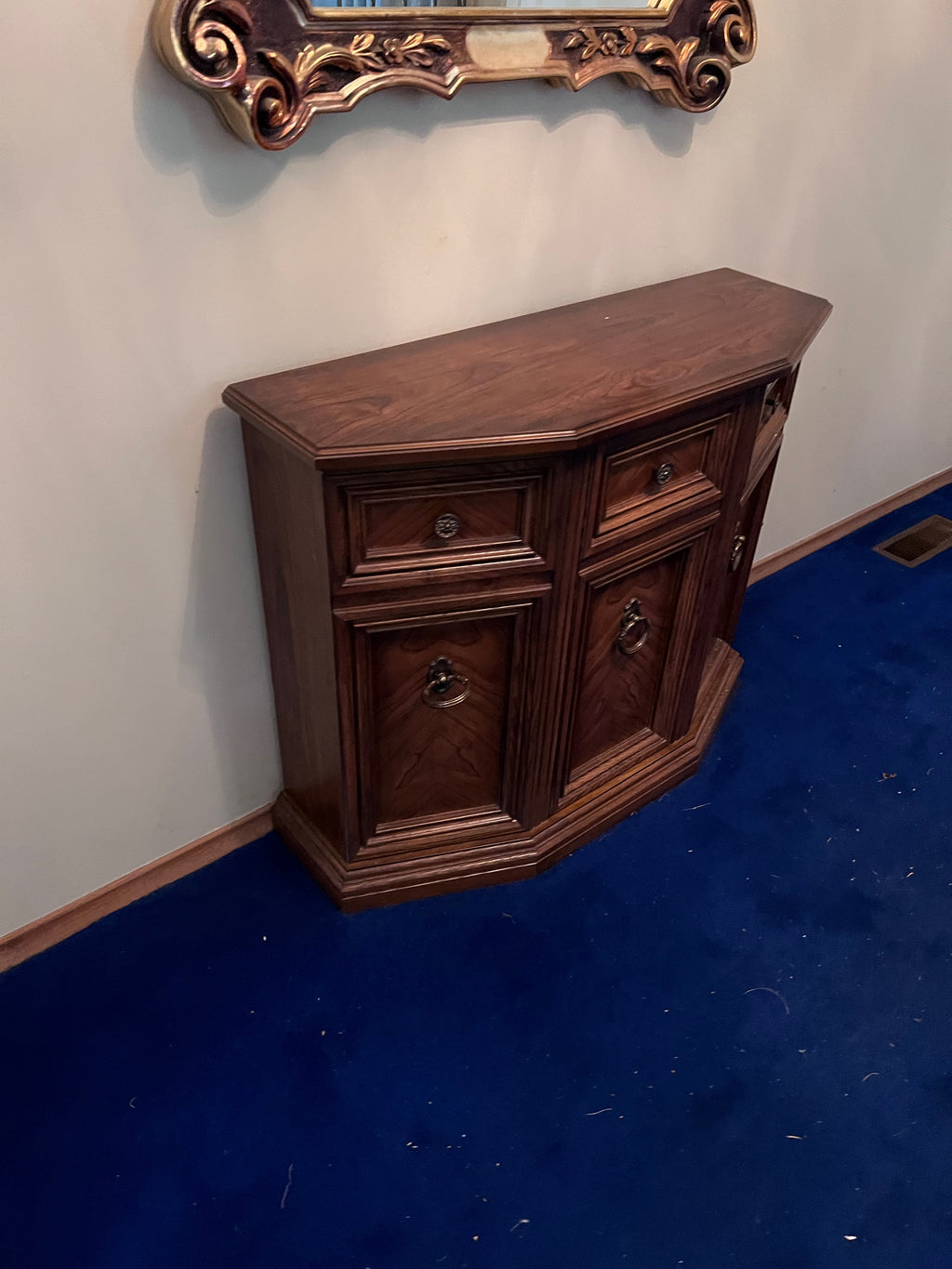 Small Wood Console Cabinet