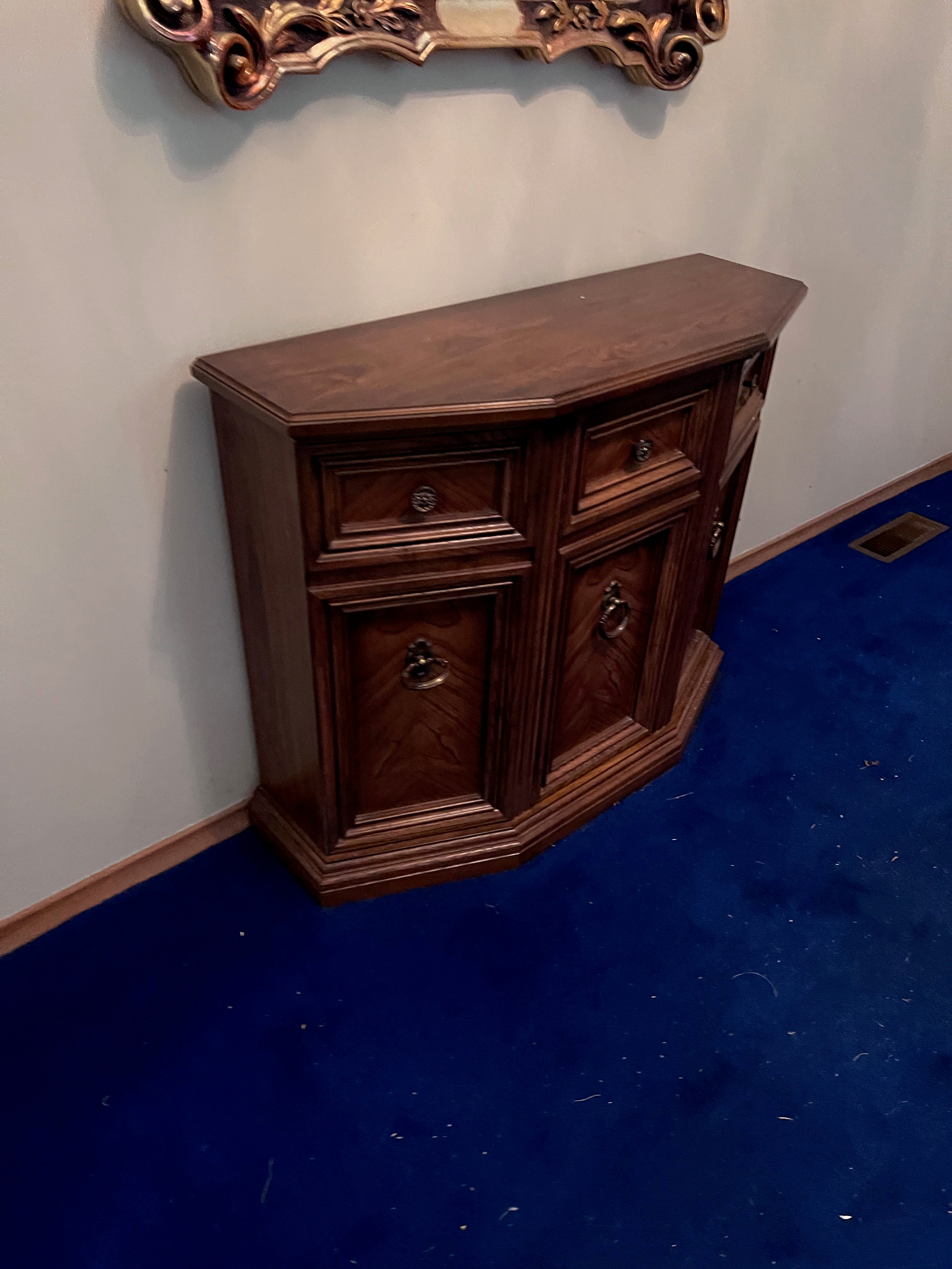 Small Wood Console Cabinet