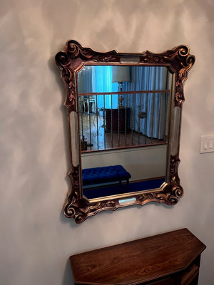 Gold Wood & Resin Mirror