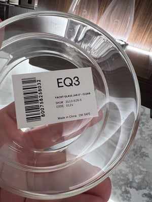 *BRAND NEW 3 EQ3 'Yacht Glass' Storage Jars