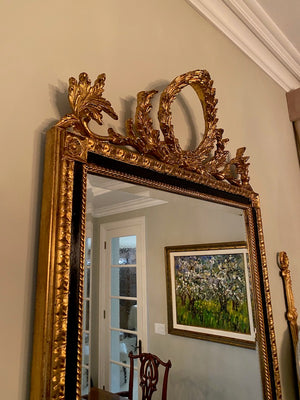 Colecion Home- Beautiful Ornate Gold & Black Mirror