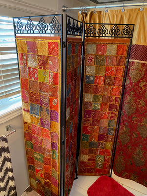 Quilted 3 Panel Screen