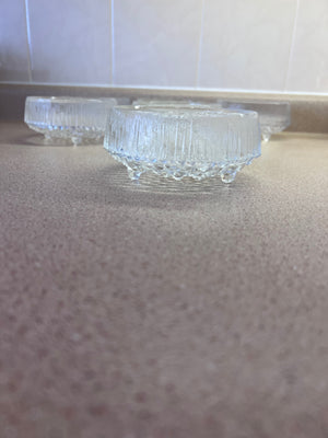 6 iittala Ultima Thule Footed Glass Dessert Bowls