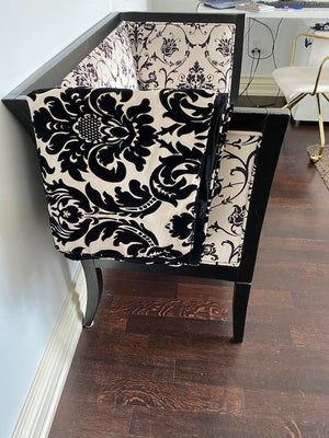 Black & White Settee/Bench