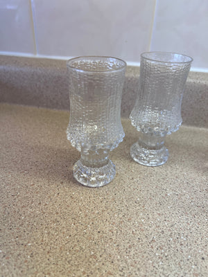 4 iittala Tapio Wirkkala Ultima Thule Liqueur Glasses- 4"h