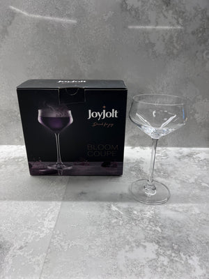 *BRAND NEW 2 Joyjolt Bloom Coupe Martini Glasses, 9.2 OZ