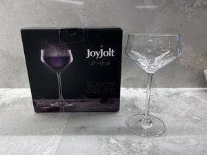 *BRAND NEW 2 Joyjolt Bloom Coupe Martini Glasses, 9.2 OZ
