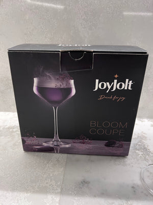 *BRAND NEW 2 Joyjolt Bloom Coupe Martini Glasses, 9.2 OZ