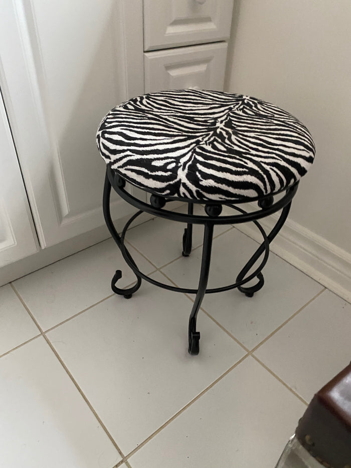 Zebra Print Stool (*2 Available)