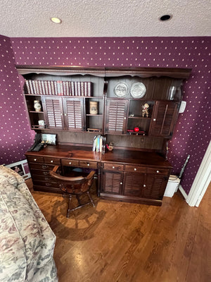 Ethan Allen 2 Piece Office Unit + Chair