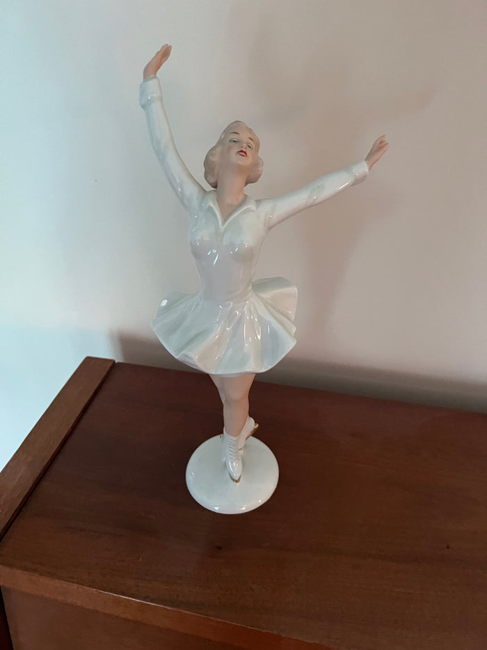 Wallendorf Porcelain Figure Skater Figurine