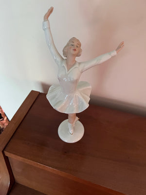 Wallendorf Porcelain Figure Skater Figurine