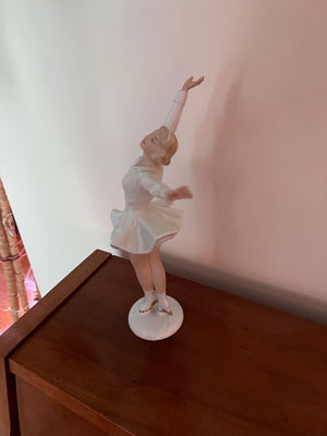 Wallendorf Porcelain Figure Skater Figurine