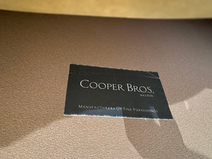 Cooper Bros Custom Made Gold Velvet Sectional Sofa