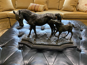 Cast Bronze Statue, Horses