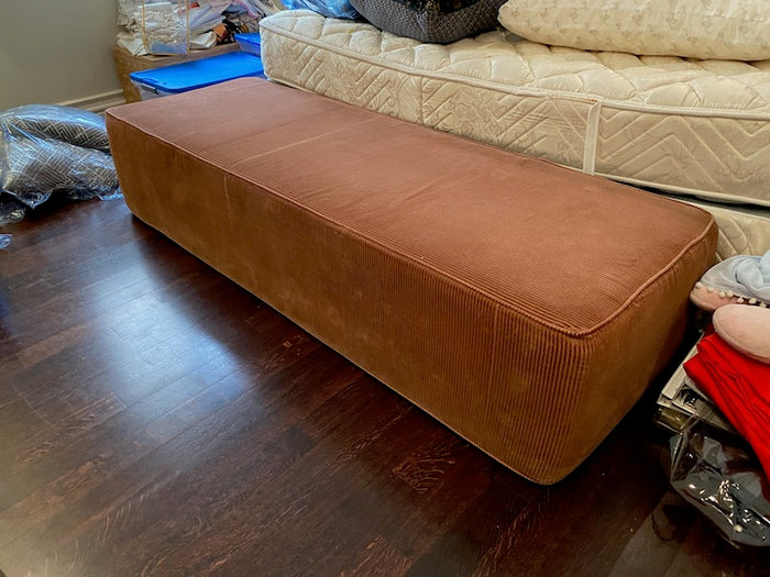 Corduroy Plush Ottoman/Bench