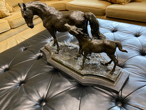Cast Bronze Statue, Horses