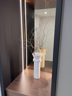 *BRAND NEW West Elm White Brutalist Vase by Leanne Ford (*Retail value $119)