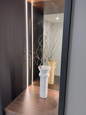 *BRAND NEW West Elm White Brutalist Vase by Leanne Ford (*Retail value $119)