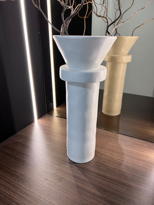 *BRAND NEW West Elm White Brutalist Vase by Leanne Ford (*Retail value $119)