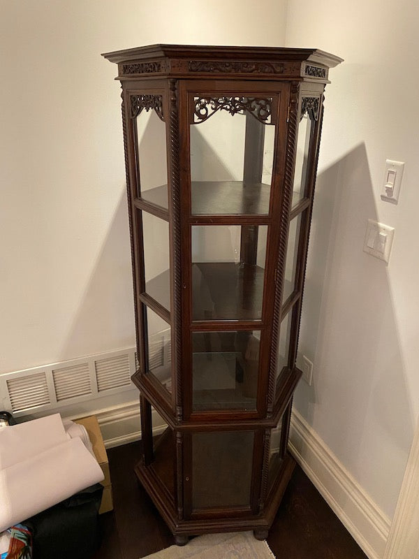 Oriental Curio Display Cabinet