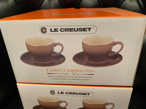 2 BRAND NEW Sets of 2 Le Creuset Cappuccino Cups