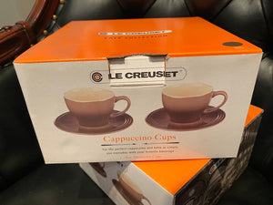 2 BRAND NEW Sets of 2 Le Creuset Cappuccino Cups