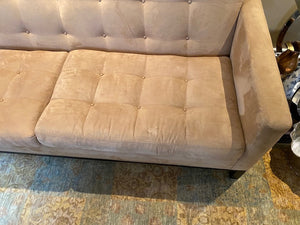 "Silva" Beige Microsuede Sofa