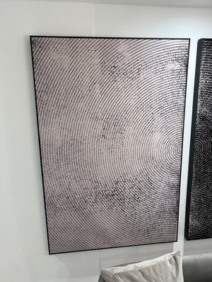 *BRAND NEW Sunpan OPPOSITES ATTRACT - SET OF 2 - 40" X 60" - CHARCOAL FLOATER FRAME (*Retail value $3,777))