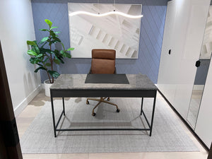 *BRAND NEW Sunpan Lanka Grey Marble Top Console Table/Desk (*Retail value $2,499)