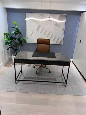 *BRAND NEW Sunpan Lanka Grey Marble Top Console Table/Desk (*Retail value $2,499)
