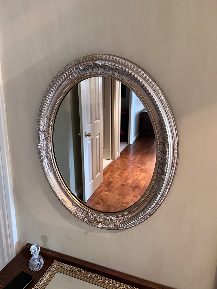 Century Industries Silver Oval Mirror