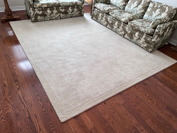 Stanton 100% Premium Wool Sand Rug- 8x10