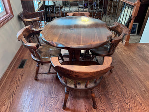 Solid Wood Kitchen Table + 4 Chairs