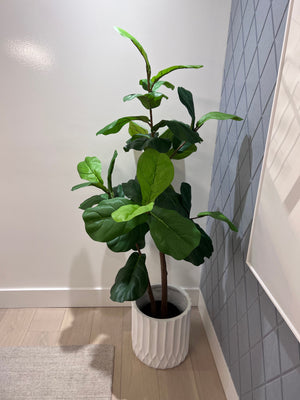 Pottery Barn Faux Potted Fiddle Leaf Fig Tree (*Retail value $400)