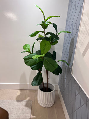 Pottery Barn Faux Potted Fiddle Leaf Fig Tree (*Retail value $400)