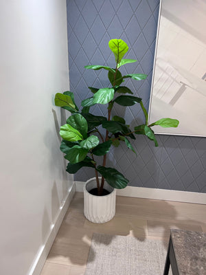 Pottery Barn Faux Potted Fiddle Leaf Fig Tree (*Retail value $400)