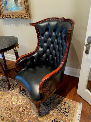 2 Black Leather Executive Chairs