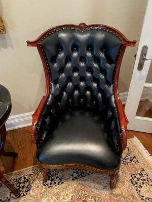2 Black Leather Executive Chairs