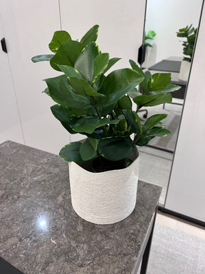 Small Potted Faux Desk Plant